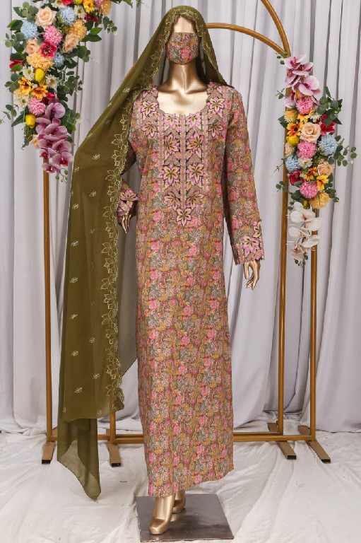 قطن سويسري باكستاني مع شيله – شغل تطريز 3D ومخرم | Pakistani Swiss Cotton with 3D & Cutwork Embroidery 1 قطن سويسري باكستاني مع شيله – شغل تطريز 3D ومخرم | Pakistani Swiss Cotton with 3D & Cutwork Embroidery