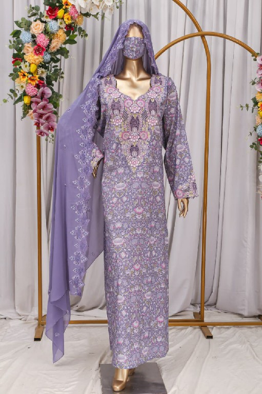 قطن سويسري باكستاني مع شيله – شغل تطريز 3D ومخرم | Pakistani Swiss Cotton with 3D & Cutwork Embroidery 6 قطن سويسري باكستاني مع شيله – شغل تطريز 3D ومخرم | Pakistani Swiss Cotton with 3D & Cutwork Embroidery - Image 6